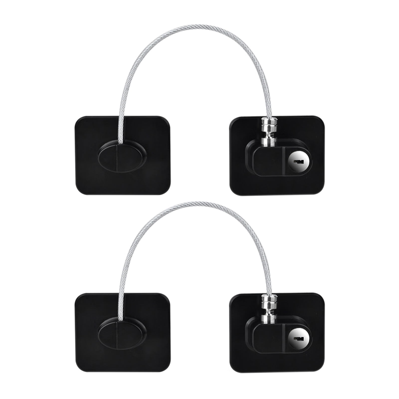 2PC Fridge Lock Refrigerator Lock With Keys Freezer Lock Child