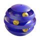 thumbnail image 3 of Juguete con rodillo para gatos, juguete interactivo para gatos, bola giratoria para pista, bolas para gatos Azul profundo, 3 of 8