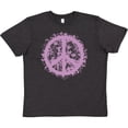 thumbnail image 3 of Inktastic Purple Peace Youth T-Shirt, 3 of 5
