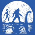 thumbnail image 3 of Alien Bigfoot Loch Ness Monster Moon Women's Long Sleeve T-shirt Funny Space UFO Hunter Sasquatch Yeti Dinosaur Nerd Believe, 3 of 7