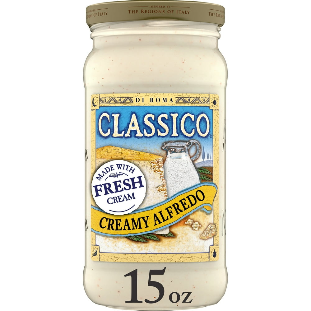 Classico Light Creamy Alfredo Pasta Sauce, 15 oz Jar