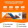 thumbnail image 4 of PROBAR - PROTEIN Bar, Chocolate Brownie, 20g Plant-Based Protein, 12 Count, 4 of 6