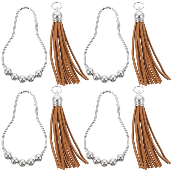 Kitandove Shower Curtain Hanger Silver 12Pcs 5.70x1.57x0.28in