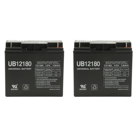 12V 18AH Battery for Golden LiteRider PTC Envy Model GP162 - 2 Pack, 12V / 18Ah Sealed Lead Acid Battery with Nut and Bolt Terminals -.., By Universal Power