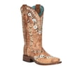 thumbnail image 2 of Corral Boots Womens Distressed Glow In The Dark Floral Embroidered Square T, 2 of 4