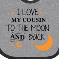 thumbnail image 4 of Inktastic I Love My Cousin to the Moon and Back Boys or Girls Baby Bib, 4 of 4