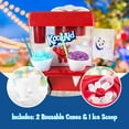 thumbnail image 3 of Máquina de hielo raspado en forma de cono de nieve Nostalgia Kool-Aid, retro, roja, 3 of 7