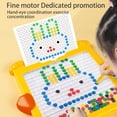thumbnail image 1 of Lubelski 1 Set Painting Board Stimulate Writing Interest Enhance Concentration Stone Bead Hand-eye Coordination with Reference Card Magnetic Graffiti Board Kindergarten Toy, 1 of 8