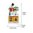 thumbnail image 5 of Xihbxyly Adorno Navideño de Madera con Calendario, Cuenta Regresiva Festiva, Decoración Compacta para Escritorio, Madera Duradera, Ideal para Regalo Navideño, Decoración Versátil para El Hogar y La O, 5 of 5