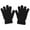 Black, variant on Velvet Knitted Full Finger Gloves Kids Children Boys Girls Soft Fuzzy Plush Winter Warm Thermal Insulated Cold Weather Snow Ski Snowboarding Outdoor Sports Play School Activities Gloves