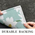 thumbnail image 6 of Teal Daisy Flower White Blooms Pattern Door Rugs,Washable Non Slip Door Mats Indoor,Decorative Door Mats,Entry Mat Indoor for Entrance,Bedroom,Kitchen,Bathroom,16"x24", 6 of 6