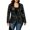 Black, variant on Slim Cut Sequined One Button Suit Jacket Unisex, Satin Lapel Long Sleeve 106% Polyester Blazer, Stylish Shiny Outerwear For Autumn