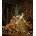 thumbnail image 2 of Hogarth, William 20x23 White Modern Wood Framed Museum Art Print Titled - Before, 2 of 4