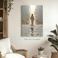 thumbnail image 2 of Hieng Jesus Walking on Water Christian Canvas Wall Art, Religious Jesus Painting, Biblical Minimalist Pictures Posters Wall Decor for Church Office Bedroom Living Room, Modern Artwork Gift,, 2 of 6