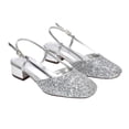thumbnail image 4 of XY London Womens Kira Glitter Low Heel Court Shoes, 4 of 5