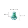 thumbnail image 2 of Uxcell 5/32 x 1/4 Inch Ground Screws, 30 Pack Green Grounding Screw Hex Phillips Head Flanged for Home, 2 of 5