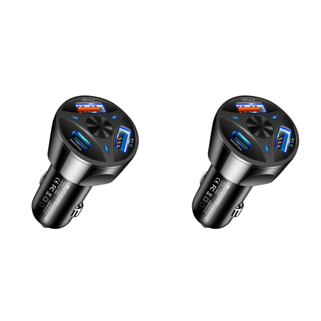 Cargador Coche 2 Uds. Vehículo 55W para Tres Tabletas Portátiles