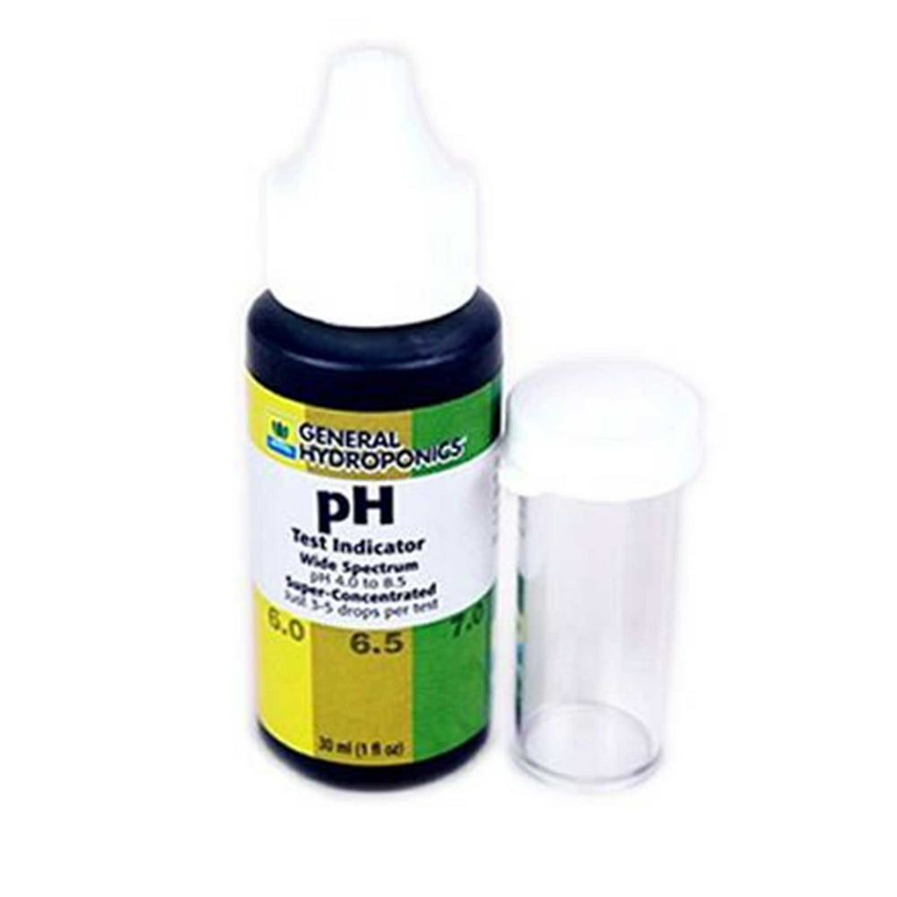pH Test Indicator Drops By General Hydroponics Liquid pH Testing