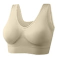 thumbnail image 3 of Womens Seamless Wireless Bras Sports High Support Sports Bra Wirefree Yoga Bra for Women,Complexion,Large, 3 of 4