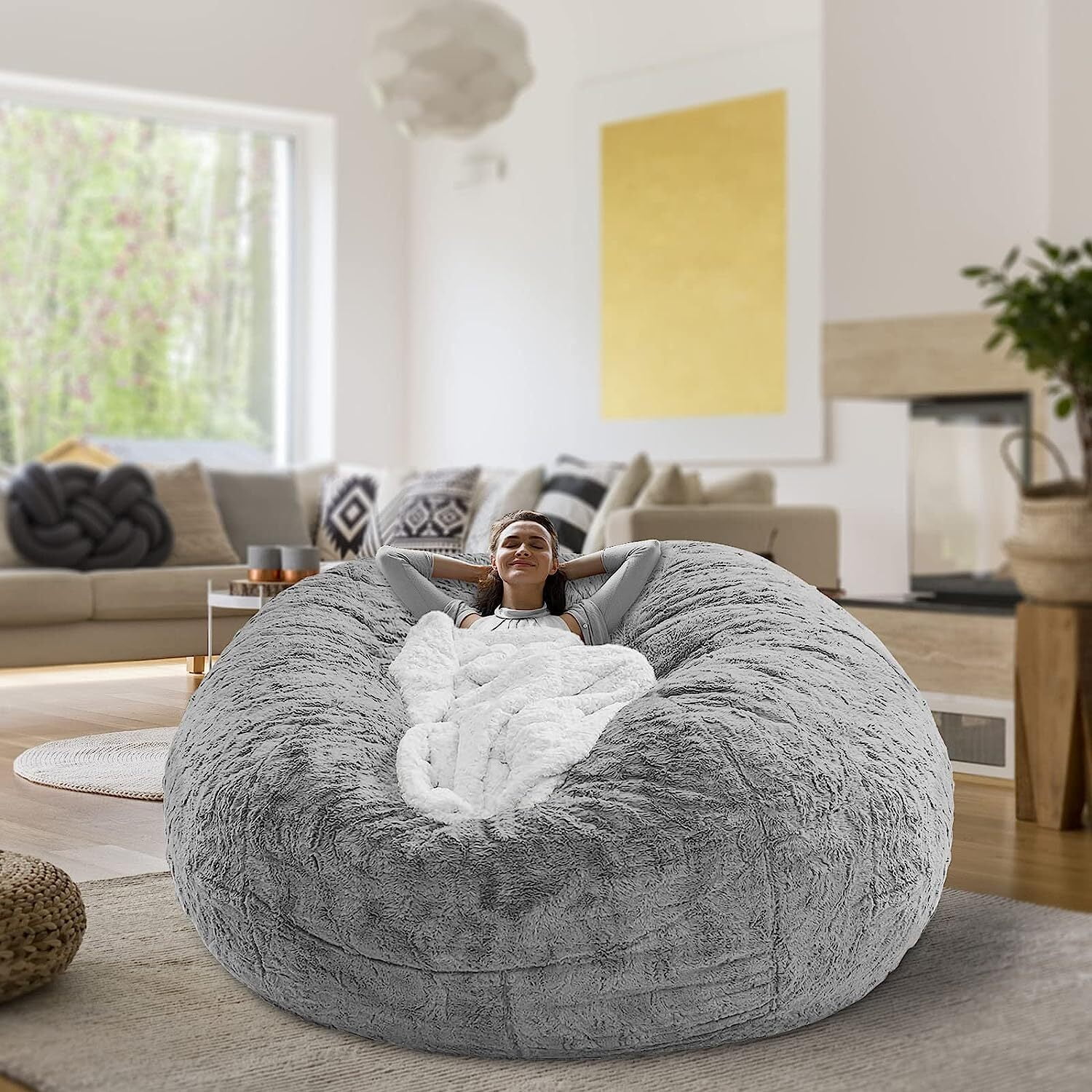 Extra Large Bean Bag Chairs Couch Sofa Cover Lazy Lounger For Adults Kid  Indoorno Filler) From Yaying