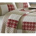 thumbnail image 4 of Eddie Bauer Home | Camino Island Collection | 100% Cotton Reversible & Light-Weight Quilt Bedspread with Matching Sham, 2-Piece Bedding Set, Pre-Washed for Extra Comfort, Twin, Red, 4 of 5
