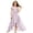 Purple, variant on Baby Girl Dresses Elegant Floral Flowing Ruffle Trim Party Plus Size Girls Clothing Size 5-6T