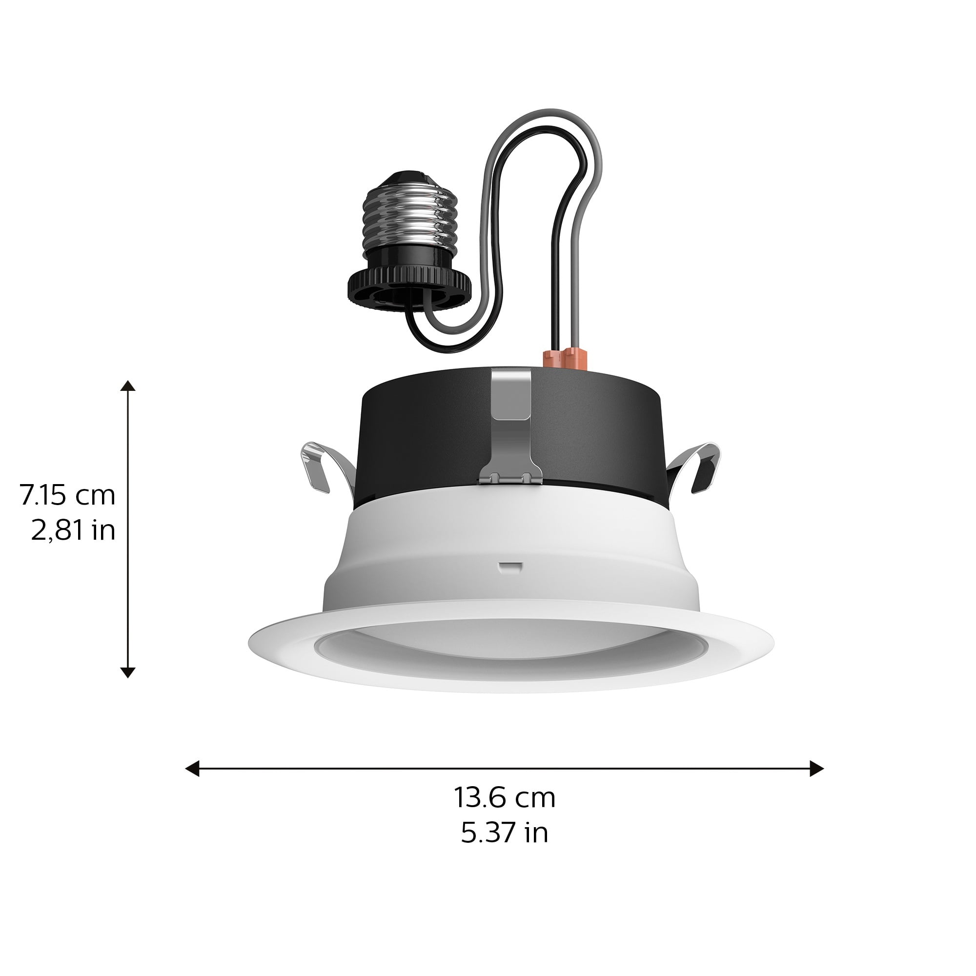 Philips Hue 4" White and Color Ambiance High Lumen Recessed Downlight, White