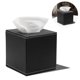 thumbnail image 1 of Soporte para caja de pañuelos de cuero-negro, 1 of 3