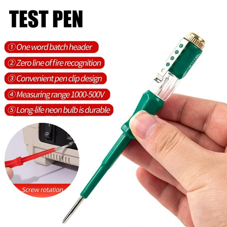 Voltage Tester Screwdriver 1PCS Contact Voltage Tester Pen Light