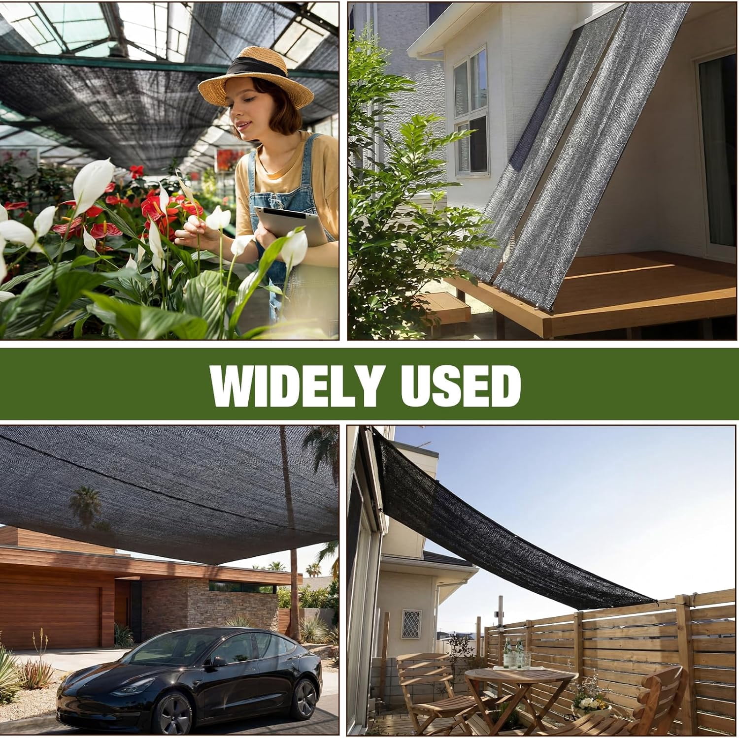 95% 6ft x 100ft Bulk Eyelets Shade Cloth Roll Sunblock Shade UV Resistant Net Windscreen Cover Fabric Roll for Garden Greenhouse Flower Plant Patio Kennel Canopy(Black)
