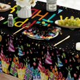 thumbnail image 4 of Birthday Tablecloth 60x120 Inch Rectangular, Happy Birthday Ballon White Washable Seasonal Table Cover for Party Picnic Dinner Decor, 4 of 6