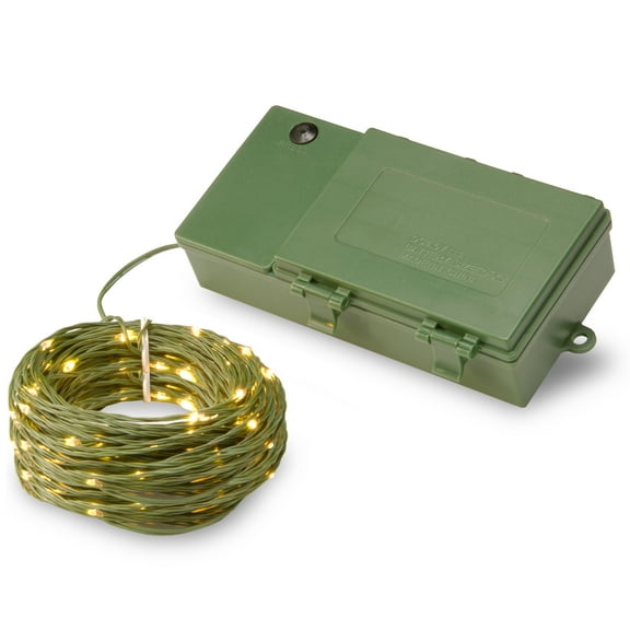 National Tree Company Dual Color® LED Infinity Lights® String Set, 150 Lights, Green Wire, Battery Operated, Timer, 72 Feet