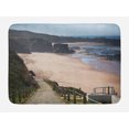 thumbnail image 1 of Beach Bath Mat, Western Portugal Ocean Coastline at Low Tide Vignettes Shot Canyons Wild Neat Scenery, Non-Slip Plush Mat Bathroom Kitchen Laundry Room Decor, 29.5 X 17.5 Inches, Multicolor, Ambesonne, 1 of 2