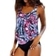 thumbnail image 1 of Trajes de baño tankini AQITTI para mujer, trajes de baño de 2 piezas, tops con pantalones cortos, trajes de baño holgados, 1 of 4