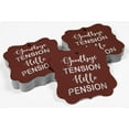 thumbnail image 4 of Inkdotpot Real Silver Foil Good Bye Tension Hello Pension Retirement Tags Favor Bracket Shape Hang Pack Of 100 Paper Tags, 4 of 7