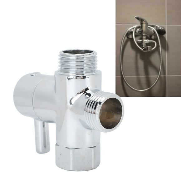 Copper Shower Diverter Valve, 3 Way Individual Switch Shower Arm Diverter Valve for Hand Held Showerhead
