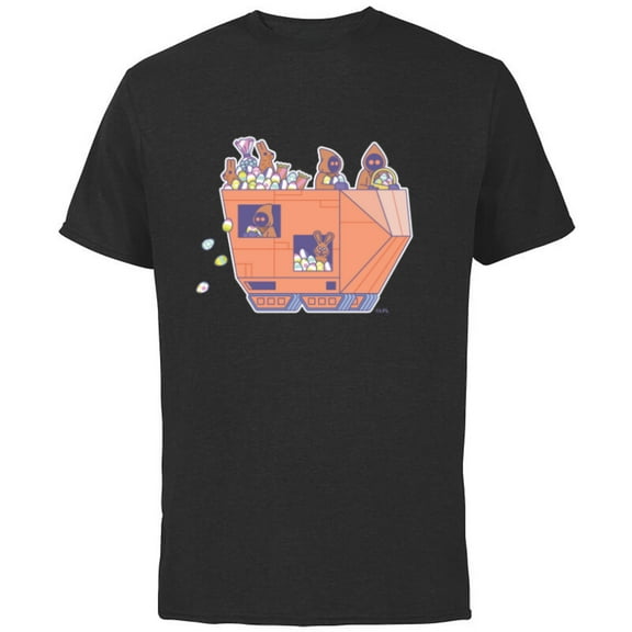 Star Wars Jawas Sandcrawler Easter Egg Hunt - Short Sleeve Cotton T-Shirt for Adults - Customized-Black
