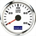 thumbnail image 1 of 52mm Pointer Tachometer 0-3000/ 4000 RPM With LCD Hour Meter For Car Boat Yacht Waterproof Tachometer Gauge With Red Backlight, 1 of 7