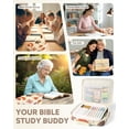 thumbnail image 5 of WEMATE 76 PCS Bible Study Supplies with Bible Case, 15 No-Bleed Highlighters, Ballpoint Pens, Washi Tapes, Sticky Notes, Prayer Cards, Annotation Kit for Women College Essentials Christian Gifts, 5 of 8