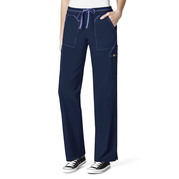 7Flex by WonderWink Women's Drawstring Elastic Waist Utility Scrub Pant