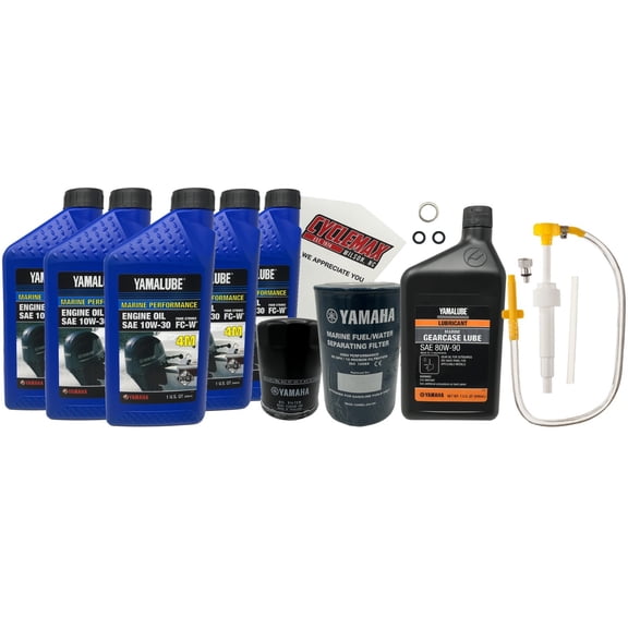 Cyclemax 10W30 Marine Gear Pump Service Kit fits 2004-2024 Yamaha F150 Motor