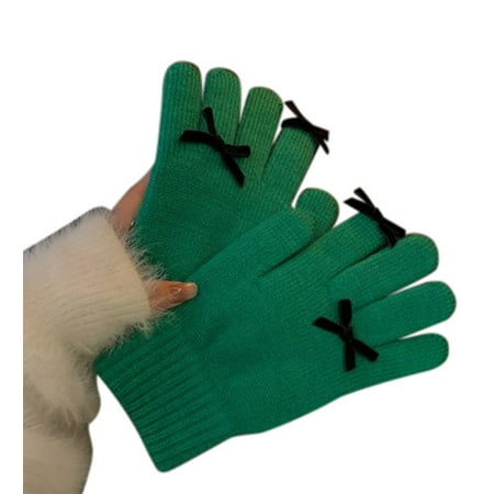 

Work Gloves Women Padded Gloves Thin Mens Gloves Cotton Work Gloves Gloves for Men Cotton Womens Gloves Autumn and Winter Woolen Gloves Green One Size