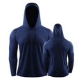 thumbnail image 1 of Sunloudy - Tops de manga larga con capucha para hombre con protección UV con cordón ajustable, ropa ajustada de primavera Sunloudy  moda, 1 of 3