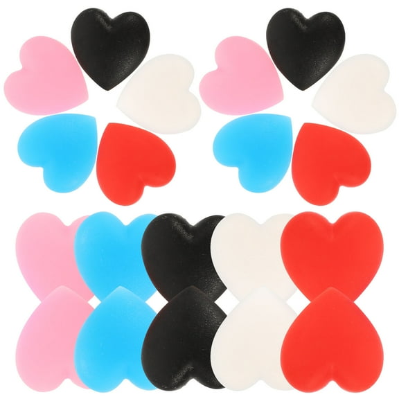 LULULION 25 Pairs of Heart-shaped Silicone Assorted Color Eyeglass Accessories Outdoor Activities