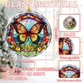 thumbnail image 2 of Stained Glass Butterfly Ornament - Christmas Tree Decor, Gift Exchange Present, 2 of 6
