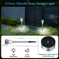 thumbnail image 2 of Ninonly 12 Pack Solar Garden Lights, IP65 Waterproof Solar Pathway Lights, Solar Landscape Lighting Lights, Solar Lights Outdoor for Outside Yard Driveway Patio Lawn Walkway Decorations, 2 of 7
