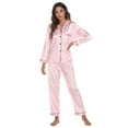 thumbnail image 7 of Endives Women's Pajama Sets Fashion Printing Sets Long Sleeve Button Down Sleepwear Nightwear Soft Pjs Lounge Sets, 7 of 7