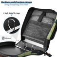 thumbnail image 5 of Haosy 3 Ring Zipper Binder with Shoulder Strap Waterproof Trapper Keeper 2 Inch D-Ring 500 Sheets Capacity, Cute Hedgehog Sitting on Mushroom, 5 of 8