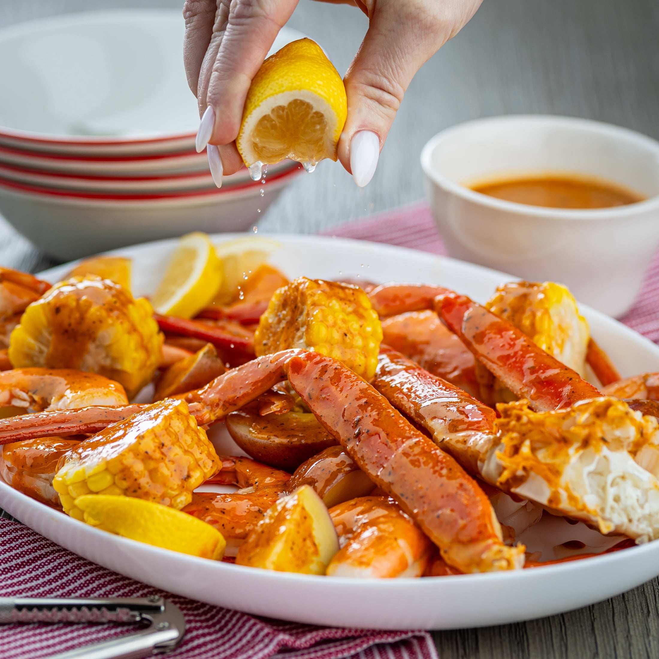 Two Fish Seafood Boil, Crab and Shrimp, Frozen, 2.33 lb