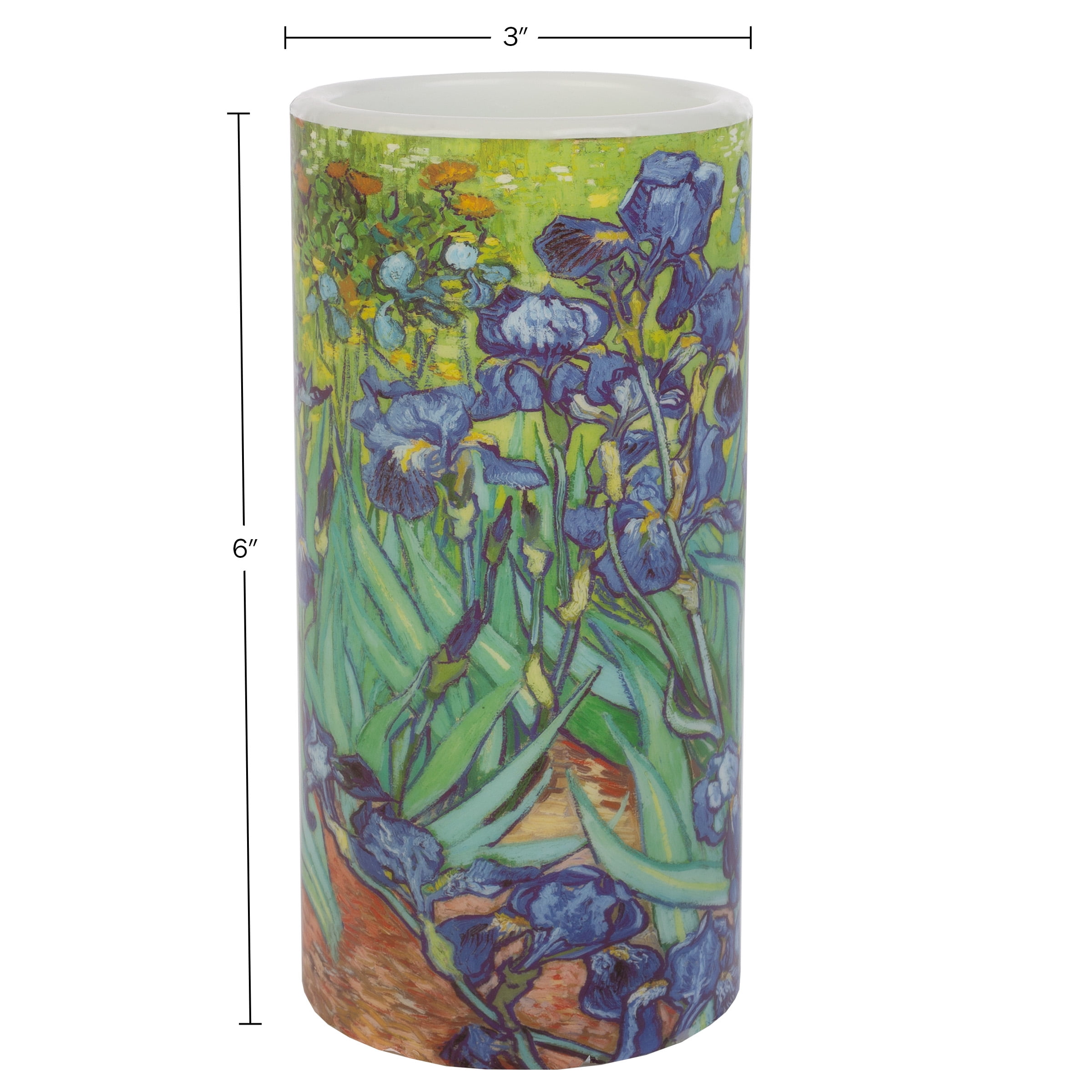 Lavish Home 2-Pack of Van Gogh Irises Flameless Candles with Remote